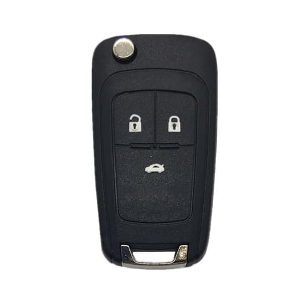 INF Nøglecover til bil med 3 knapper til Buick/Opel/Chevrolet Sort