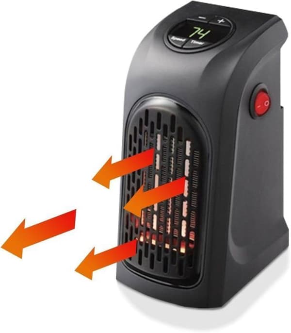 Mobil Elradiator - CELLUSTOP - 400 W - Kompakt - Programmerbar Timer - LCD
