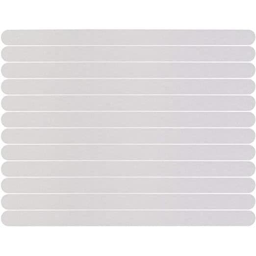 Halkskydd - Set om 24 - Transparent - 2 cm x 20 cm - Fallförebyggande