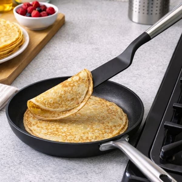 Pande til Crêpes - SIROCO - 30 cm - Fødevare-silikone - Rustfrit Stål - Ergonomisk