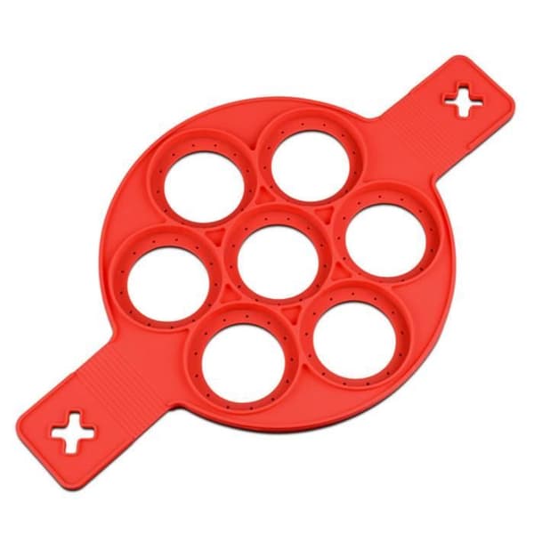 Crepesform - Silikon - Röd - Non-stick - Diskmaskinssäker
