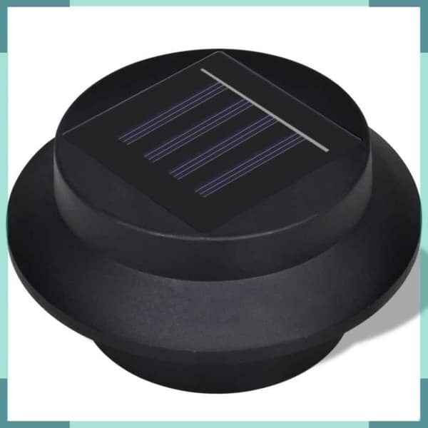 Solcellelampe - ASHATA - FHE41180 - 6 stk - Sort - LED - Solenergi