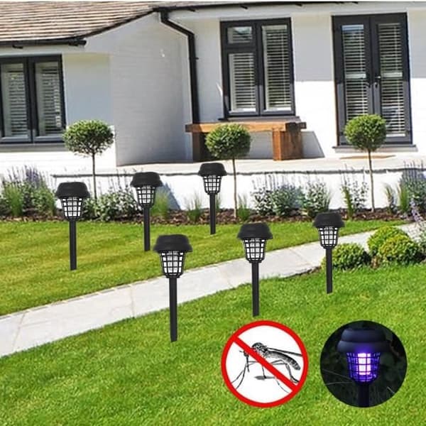 2-4-6 st Solar Garden Lawn Lights Mosquito Killer Light Bug Killer Lamp [2F4D3CA]