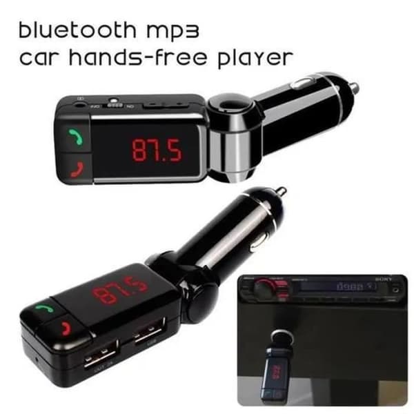 FM-sender - AS17488 - Bluetooth - USB-oplader - A2DP - Stereo - Sort