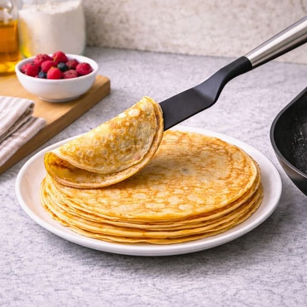 Pande til Crêpes - SIROCO - 30 cm - Fødevare-silikone - Rustfrit Stål - Ergonomisk