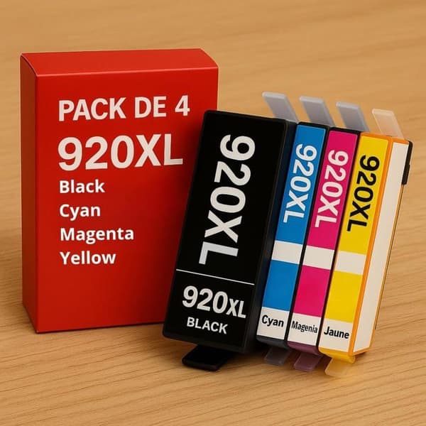 Pack med 8 Kompatibla Patroner HP 920 XL OfficeJet 6000, 6500/E709/E710/Dra, 6500A/Plus, 7000/Bred, 7500A/Bred, E710A/N