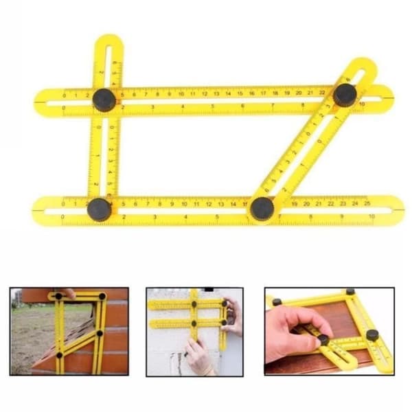 Mätningsverktyg - Angle-Izer - Multi-Angle - Gul - Vinkel- och nivåmätning - Mångsidig