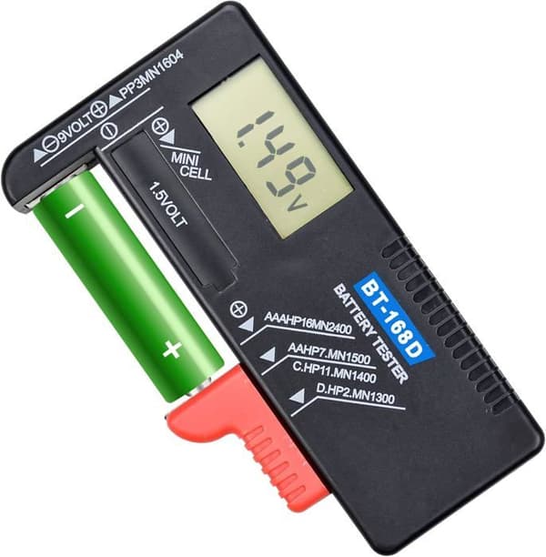 Batteritesteren - BT-168D - Digital - LCD - Kompakt - Høj Præcision