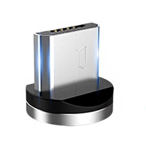 Reservehoved (Micro-USB) - WEWOO - IP8F5092 - Magnetisk nylonkabel - 1 m - Sort