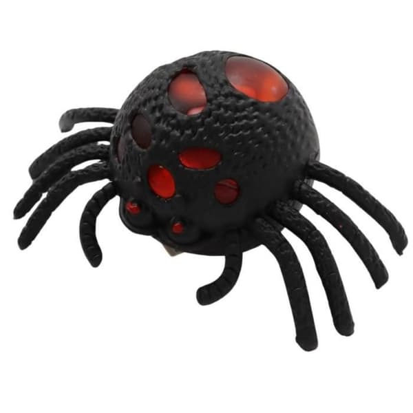 ANTISTRESS DYRELEGETØJ SPIDER CA. 13CM SORT