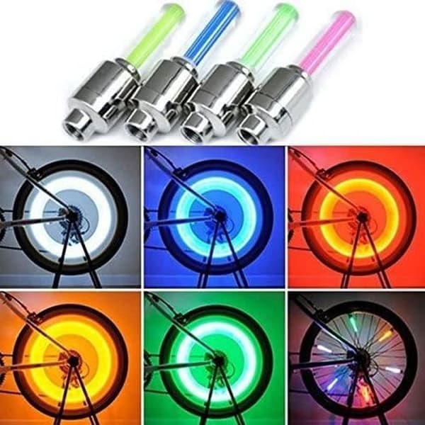 8-pack cykelhjul Light Up LED-belyst ventillock