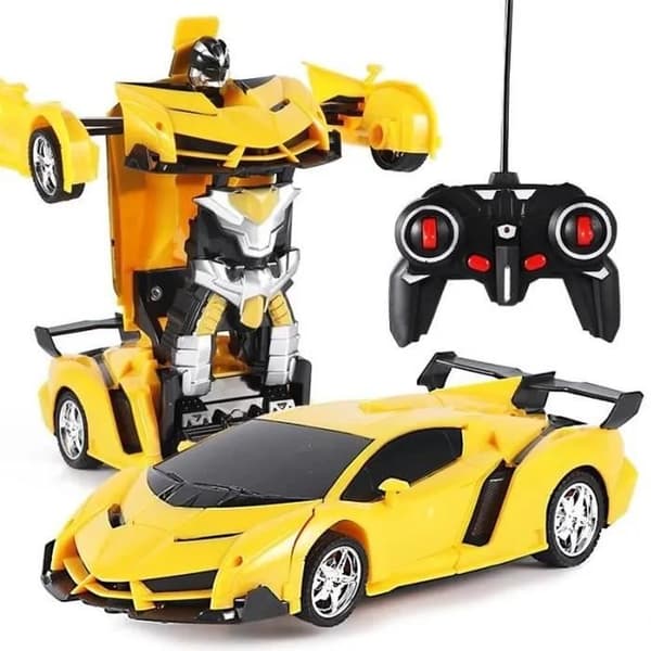 Fjernstyret bil - FOLAY - Transformers - 1:18 - Én-knaps transformation - 360°