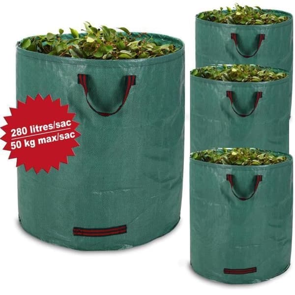Haveaffaldsposer - Solid - 280L - 50kg - 4 stk. - Rivfast