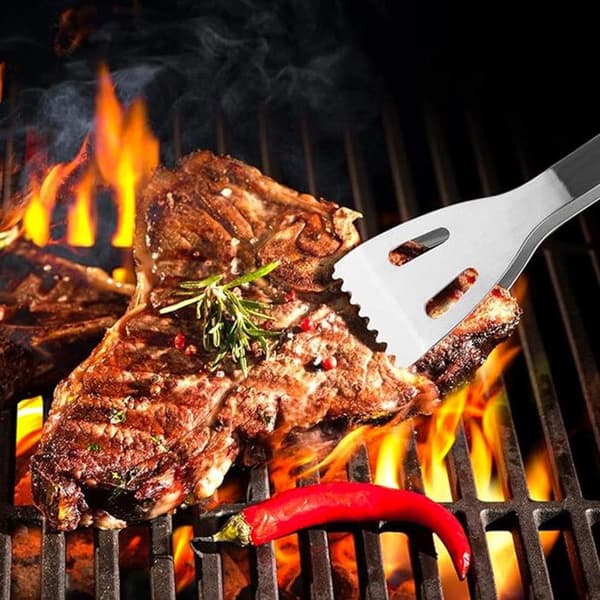 Køkkenklemme i rustfrit stål til grill og plancha