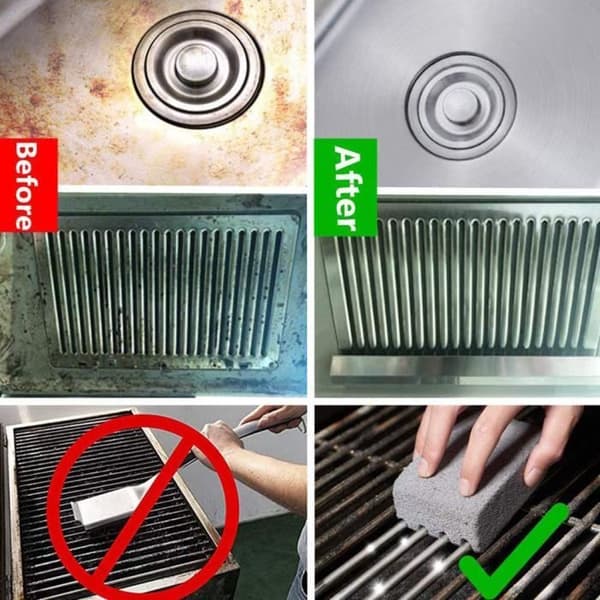 Rengøringsværktøjer til BBQ - ZGEER - 1 stk - Mursten - Sten