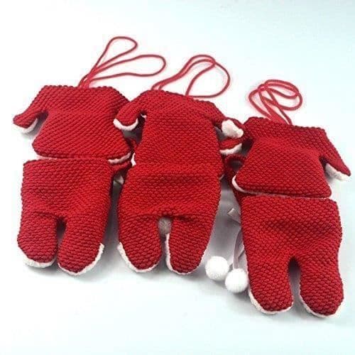 Julkostym - Set med 6 - Röd - Polyester - För barn