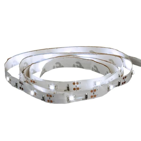 Batteridriven LED-list 1m Kallvit