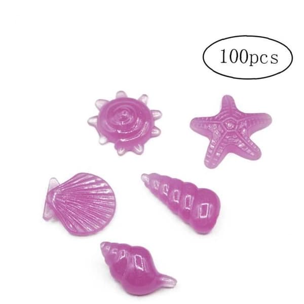 Lysende sten - Pabbles - 100 stk - Plastik - 2-3 cm - Have dekoration