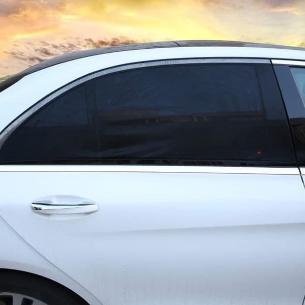 Autolaidat - WildAuto - 2 kappaletta - Auringonsuoja - 90x50 cm - Väri Musta
