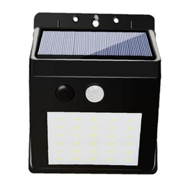 Solcelle væglampe - ZF08701 - LED - Bevægelsessensor - Sort - Udendørs