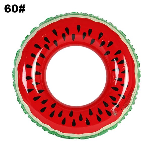 Uppblåsbar flotte - EINNENFFER - Vattenmelon - Hållbar - Grön/Röd