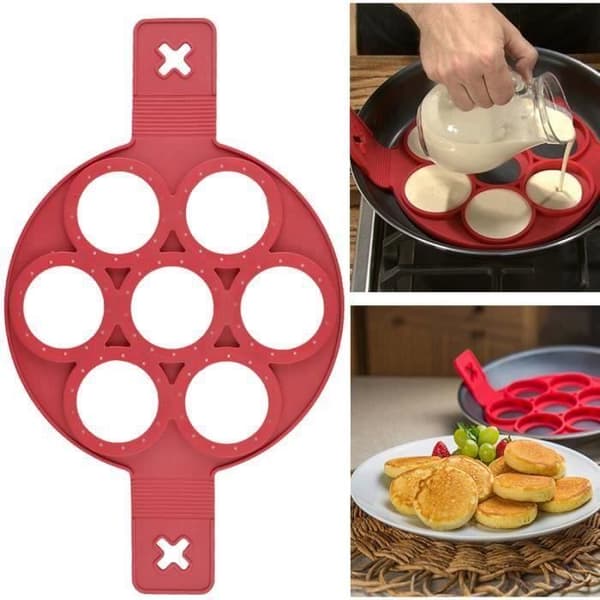 Kageforme - Magisk - Silikone - 7 dele - Non-stick - Rød