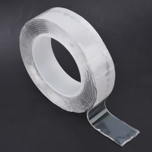 Tejp - EBTOOLS - Transparent - 3 meter - Dubbelansiktad - Akryl