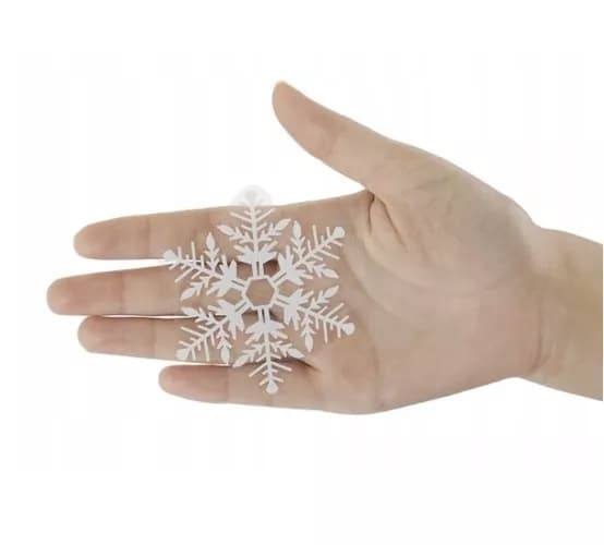 Julevindusklistremerker Snowflakes 20-pakk