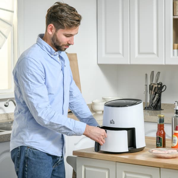 Varmluftfrituregryde 2,5L Non-Stick 1300W Hvid/Sort