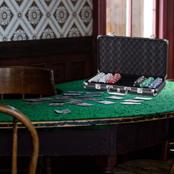 Pokerbag med 300 sjetonger