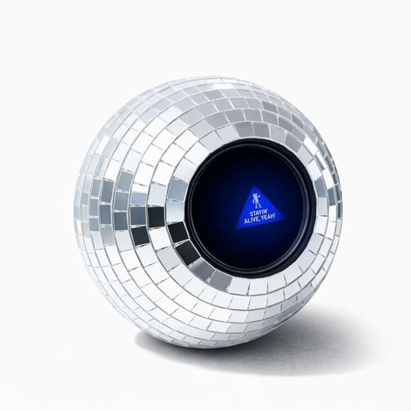 Disco Decision Maker Ball, 20 Retro Svar, ABS Glass