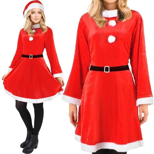 Punainen jouluasu naisille - rouva Claus