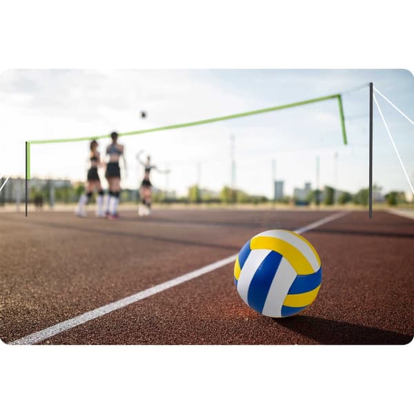Net og stativ til volleyball og badminton, 570 cm