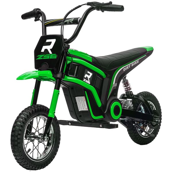 Grön Elmotorcykel för Barn 8-12 år 12V