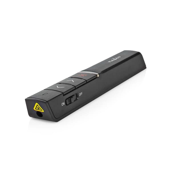 Præsentør | Laser pointer rækkevidde op til: 100 m | Trådløs rækkevidde op til: 30 m | Sort