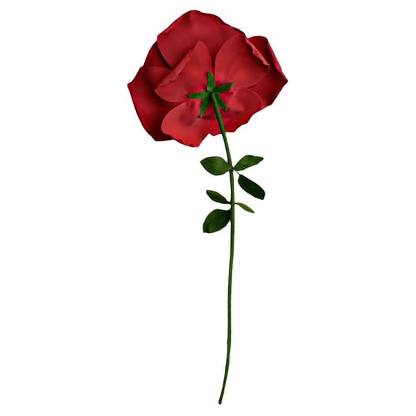 XXL kunstig rose, 1,6 m stilk, 70 cm blomstring