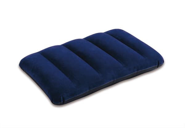 Oppblåsbar velour putemadrass for camping