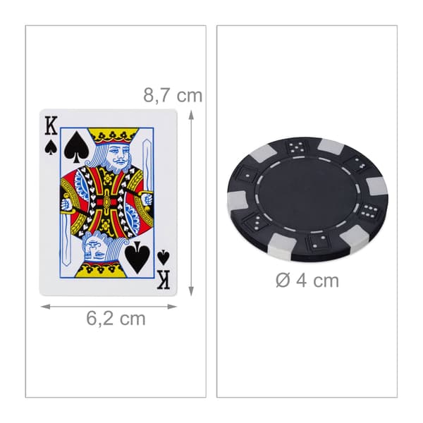 Pokerbag med 300 sjetonger