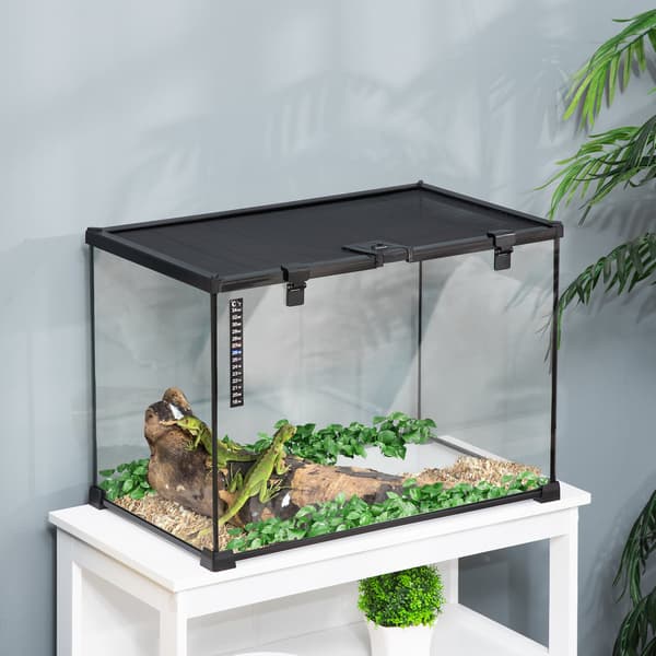 Glasterrarium med termometer 50x30x35 cm