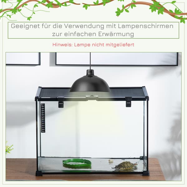 Glasterrarium med termometer 50x30x35 cm