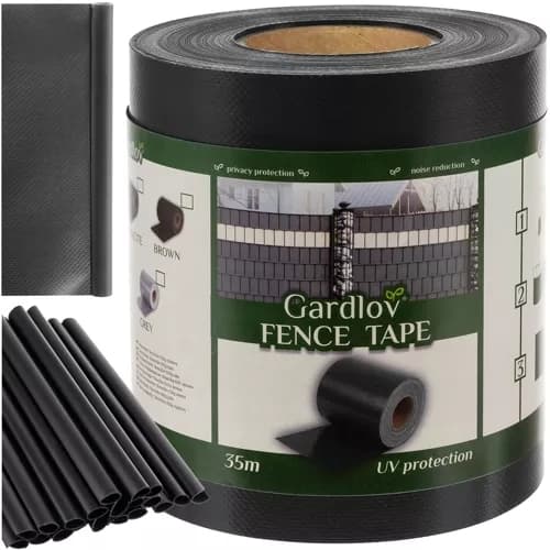 UV-resistent hegnstape med clips, nem installation