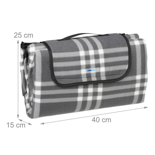 Picknickfilt 200 x 200 cm rutig