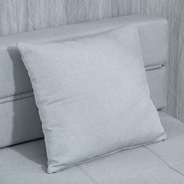 Sammenklappelig sovesofa 2-i-1, Lysegrå Relax stol