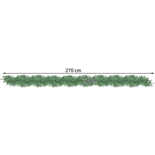 Exklusiv Julkrans 270cm - Hållbar Plastdesign