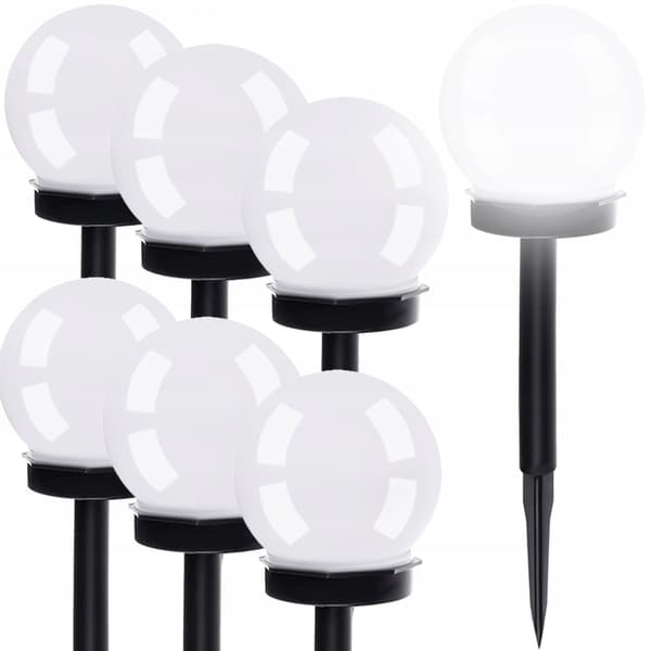 Pallomaiset aurinkolamput - 6 kpl