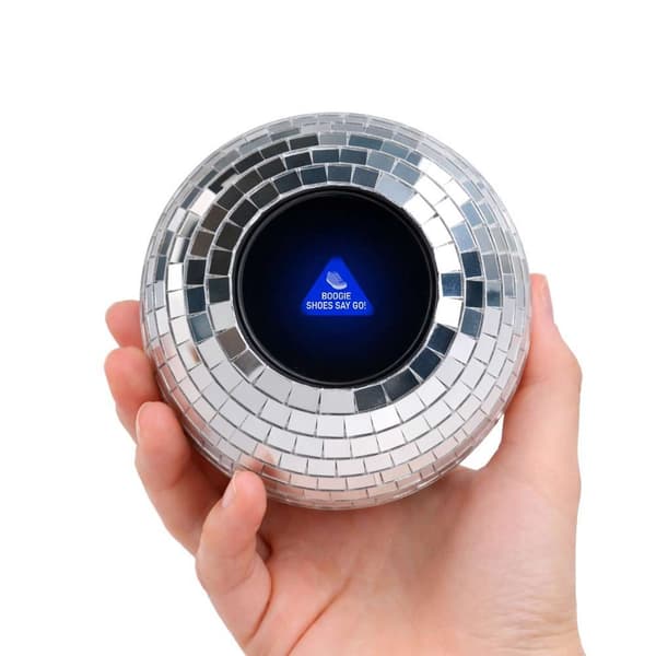 Disco Decision Maker Ball, 20 Retro Svar, ABS Glass