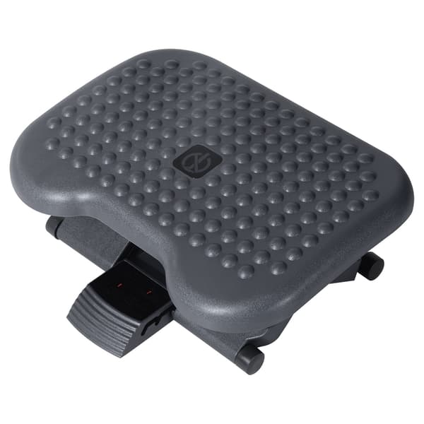 Højdejusterbar fodstøtte til kontor, mørkegrå
