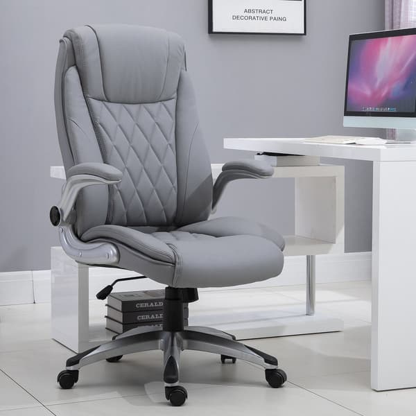 Ergonomisk Datorstol med Nackstöd i Konstläder