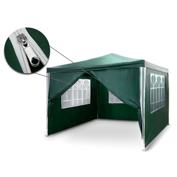 Vihreä puutarhapaviljonki 3x3m 4935