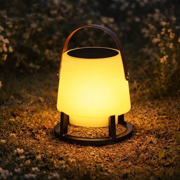 Bluetooth-høyttaler, 10 W utgang, solcellelading, LED-lys